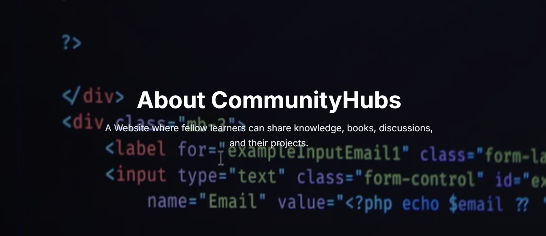 CommunityHub Project